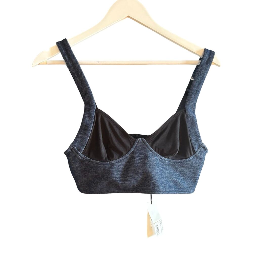 Fleur du Mal NWT Melange Denim Crop Top